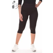 Fekete színű, gumis derekú legging/térdnadrág S/M, L/XL