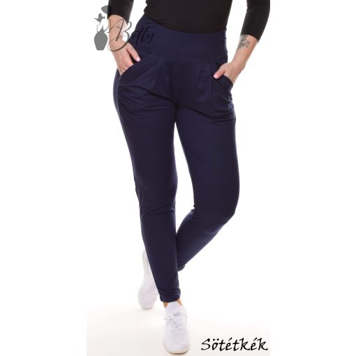 Deréknál rakott, zsebes nadrág M-6XL