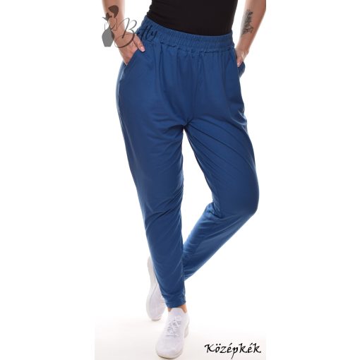 Két oldalon zsebes, gumis derekú nadrág 3XL/4XL, 5XL/6XL