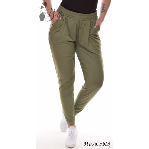 Két oldalon zsebes, gumis derekú nadrág 3XL/4XL, 5XL/6XL