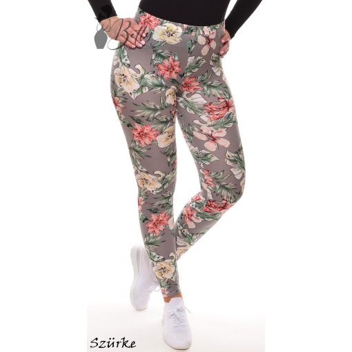 Virág mintás, sztreccses legging S/M, L/XL