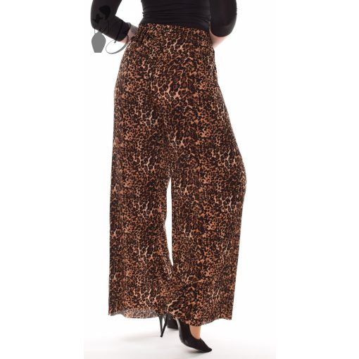 Leopárd mintás, bő szárú, lenge nadrág L-6XL