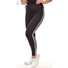 Oldalt dupla csíkos, sztreccses legging S/M, L/XL
