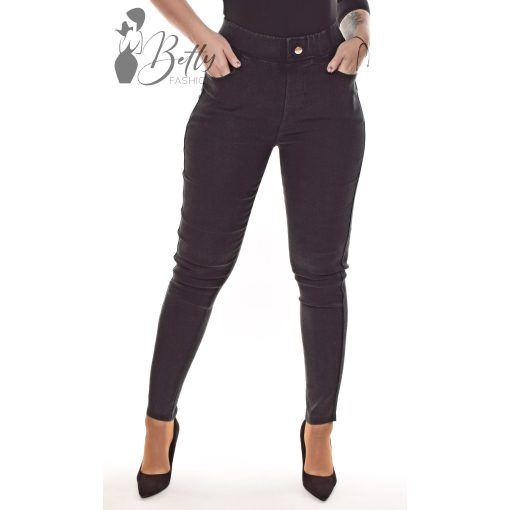 Fekete színű, farmer hatású, sztreccses nadrág S/M, M/L, L/XL