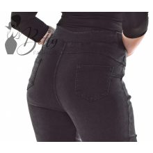 Fekete színű, farmer hatású, sztreccses nadrág S/M, M/L, L/XL