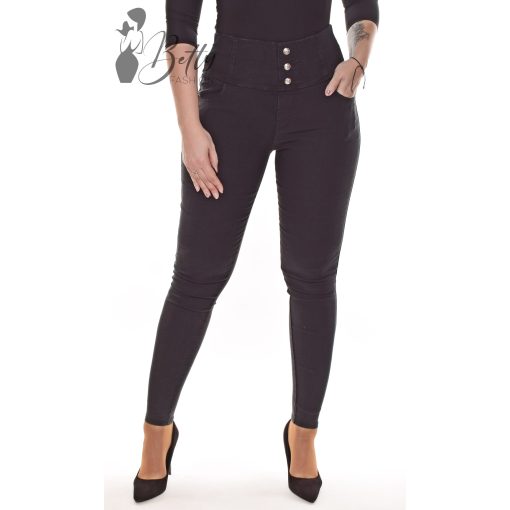 Fekete színű, farmer hatású, sztreccses nadrág S/M, M/L, L/XL