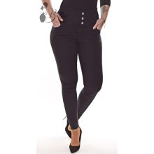 Fekete színű, farmer hatású, sztreccses nadrág S/M, M/L, L/XL