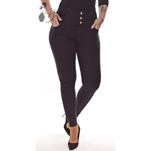 Fekete színű, farmer hatású, sztreccses nadrág S/M, M/L, L/XL