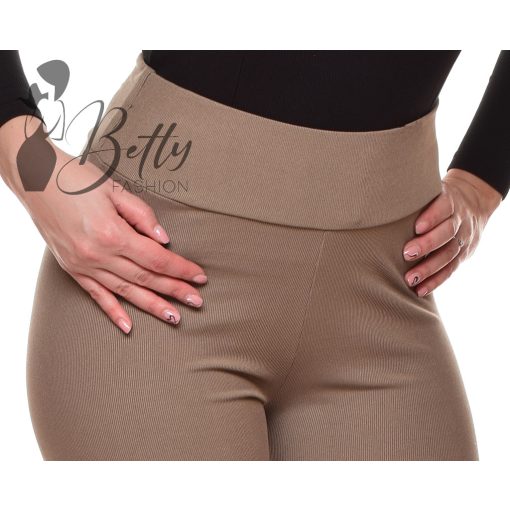 Bordázott anyagú, gumis derekú legging M/L, L/XL, XL/2XL