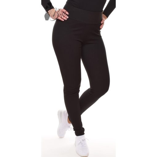 Bordázott anyagú, gumis derekú legging M/L, L/XL, XL/2XL