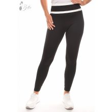 Derekán fehér csíkos, fekete legging S/M, L/XL