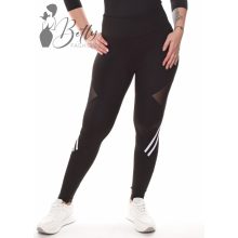 Tüllbetétes, fekete sport legging S/M, L/XL, XL/2XL