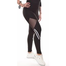 Tüllbetétes, fekete sport legging S/M, L/XL, XL/2XL