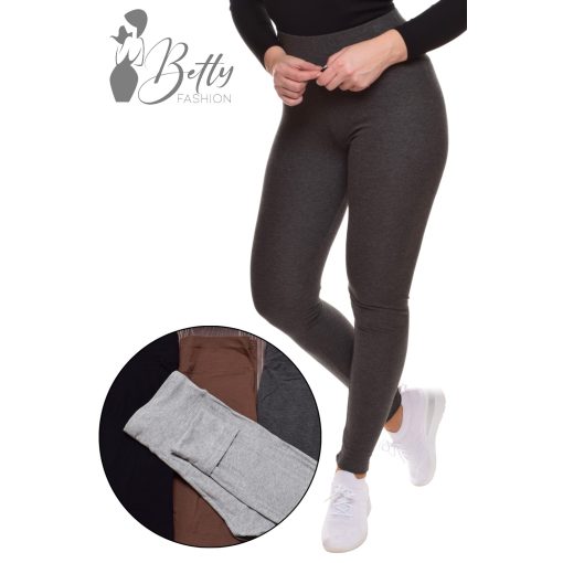 Polár bélelt, gumis derekú legging M/L, XL/2XL