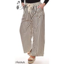 Csíkos mintás, lenge nadrág M/L, XL/XXL