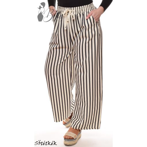 Csíkos mintás, lenge nadrág M/L, XL/XXL
