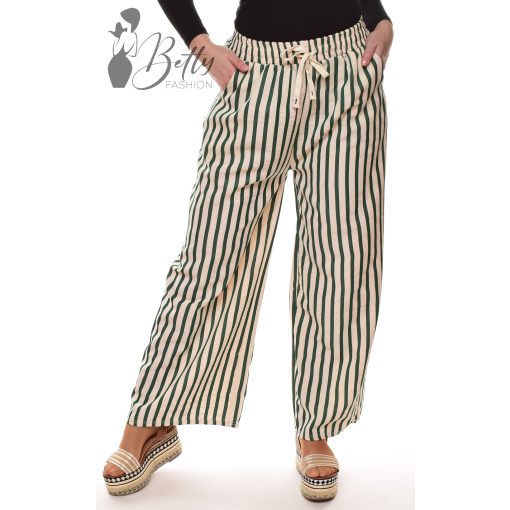 Csíkos mintás, lenge nadrág M/L, XL/XXL