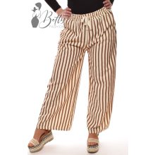 Csíkos mintás, lenge nadrág M/L, XL/XXL