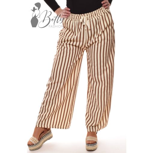 Csíkos mintás, lenge nadrág M/L, XL/XXL