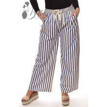 Csíkos mintás, lenge nadrág M/L, XL/XXL