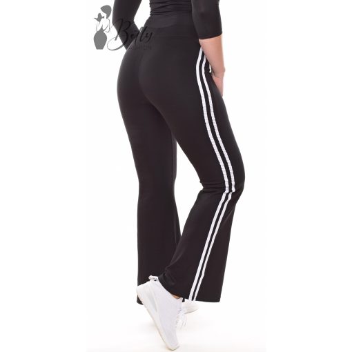 Bővülő szárú, oldalt csíkos nadrág M/L, XL/XXL