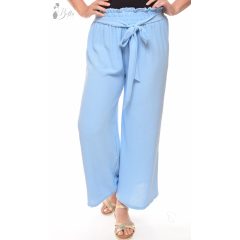 Derékban megkötős, bő szárú, lenge nadrág M/L, XL/XXL