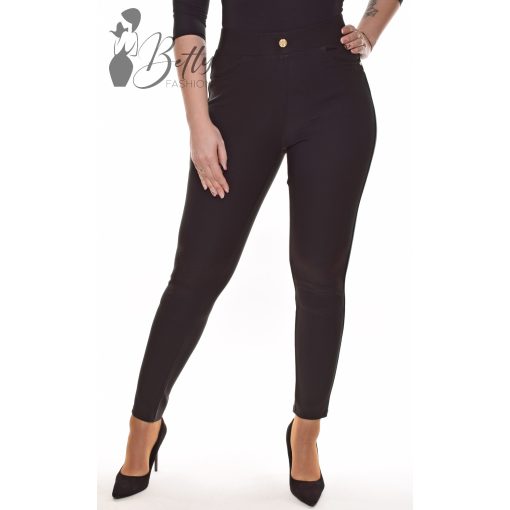 Derekán díszgombos, fekete színű nadrág S, M, L, XL