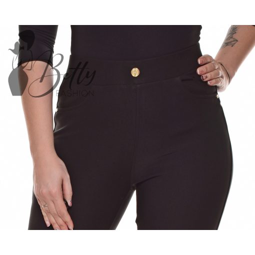 Derekán díszgombos, fekete színű nadrág S, M, L, XL
