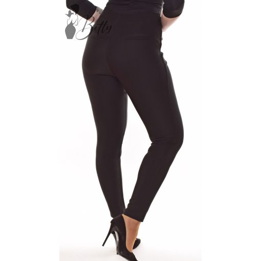 Derekán díszgombos, fekete színű nadrág S, M, L, XL