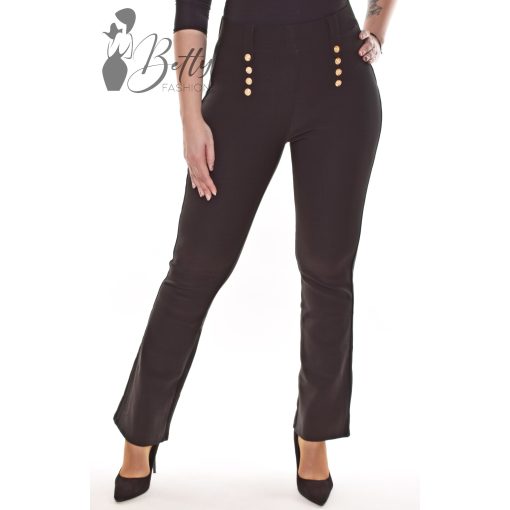 Díszgombos, egyenes szárú elegáns nadrág S/M, M/L, XL/XXL