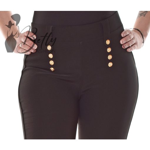 Díszgombos, egyenes szárú elegáns nadrág S/M, M/L, XL/XXL