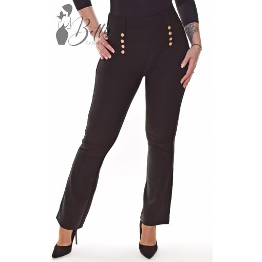 Gombdíszes, bő szárú elegáns nadrág S/M, M/L, XL/XXL