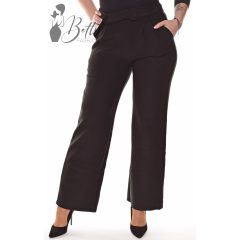   Fekete színű, derékban rakott elegáns nadrág S/M, M/L, XL/XXL