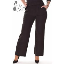 Fekete színű, derékban rakott elegáns nadrág S/M, M/L, XL/XXL