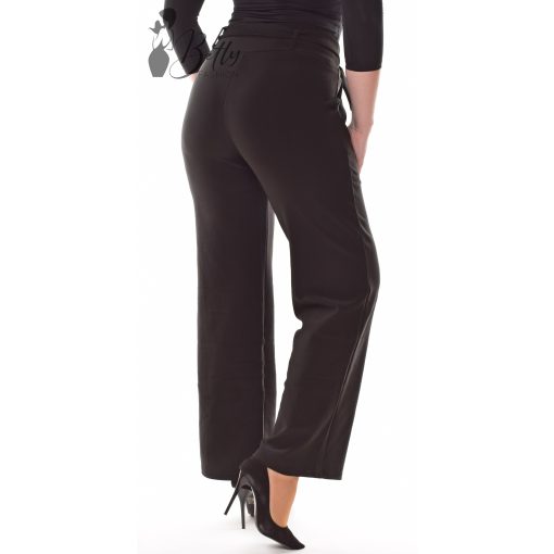 Fekete színű, derékban rakott elegáns nadrág S/M, M/L, XL/XXL