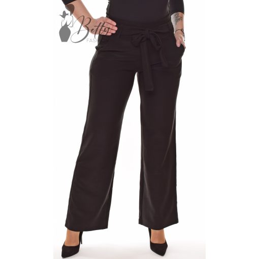 Fekete színű, bő szárú, elegáns nadrág S/M, M/L, XL/XXL