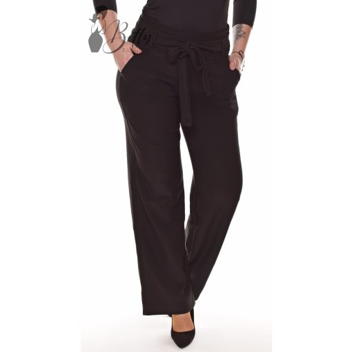 Fekete színű, bő szárú, elegáns nadrág S/M, M/L, XL/XXL