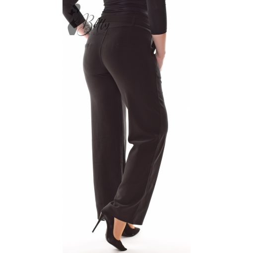 Fekete színű, bő szárú, elegáns nadrág S/M, M/L, XL/XXL