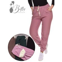 Egyszínű, polár bélelt melegítő nadrág M/L, XL/2XL