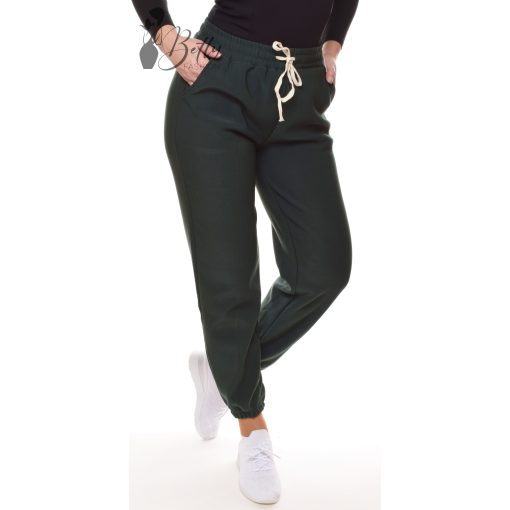 Egyszínű, polár bélelt melegítő nadrág M/L, XL/2XL