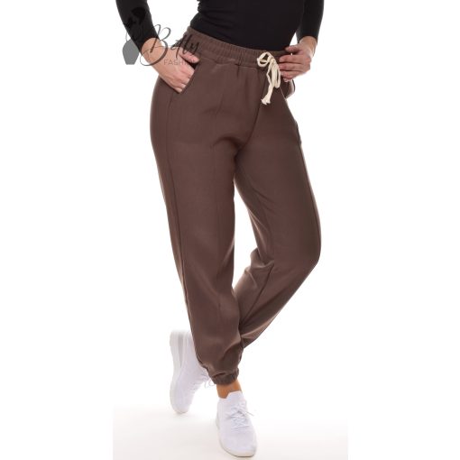 Egyszínű, polár bélelt melegítő nadrág M/L, XL/2XL