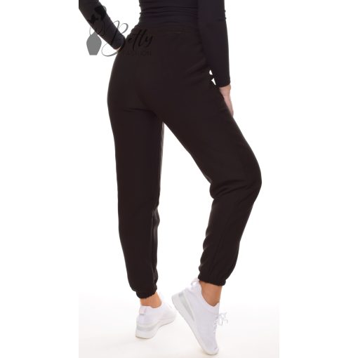 Egyszínű, polár bélelt melegítő nadrág M/L, XL/2XL