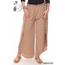 Egyszínű, átlapolt és bő szárú nadrág M/L, XL/XXL