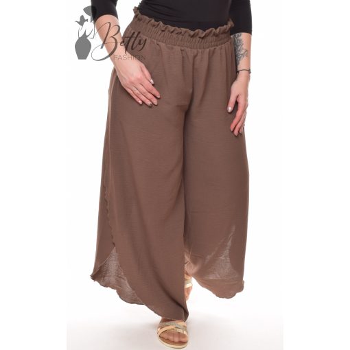 Egyszínű, átlapolt és bő szárú nadrág M/L, XL/XXL