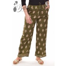 Mintás, lenge fazonú, bő szárú nadrág M/L, XL/XXL