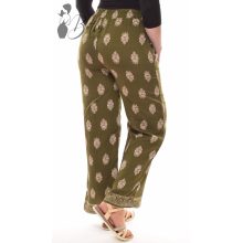 Mintás, lenge fazonú, bő szárú nadrág M/L, XL/XXL