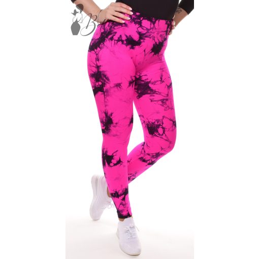 Popsi kiemelős, fenekén ráncolt sport leggings S/M, L/XL