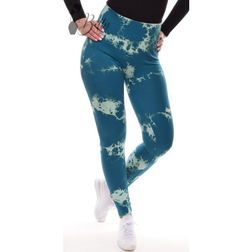 Festék foltos, popsi kiemelős sport leggings S/M, L/XL