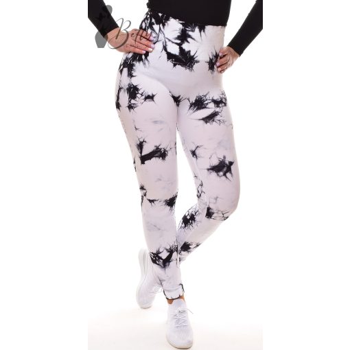 Festék foltos, popsi kiemelős sport leggings S/M, L/XL