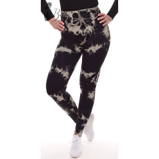 Festék foltos, popsi kiemelős sport leggings S/M, L/XL